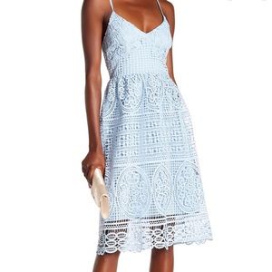 ABS Collection Blue Crochet Lace Dress